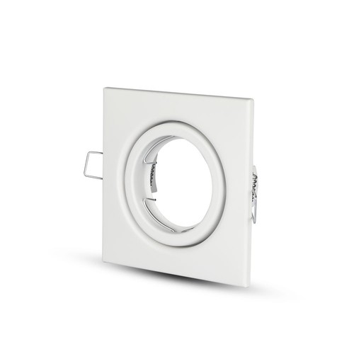GU10/MR16 Firkantet downlight - Uden lyskilde, IP20, Hul: 7,4x7,4 cm, Mål: 9,9x9,9cm