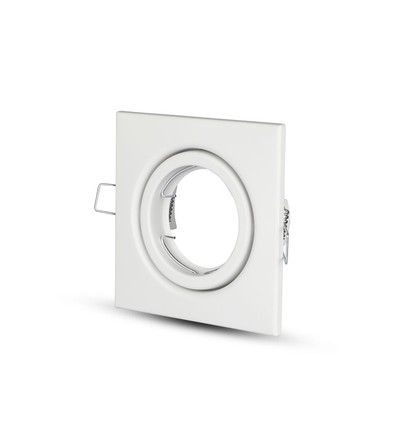 GU10/MR16 Firkantet downlight - Uden lyskilde, IP20, Hul: 7,4x7,4 cm, Mål: 9,9x9,9cm