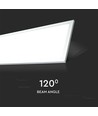 120x30 LED panel, 45W - 80lm/W, hvid kant, IP20 indendørs
