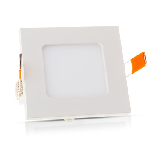 V-Tac 12x12cm, 6W LED indbygningspanel - Hul: 11x11 cm, Mål: 12x12 cm, 230V