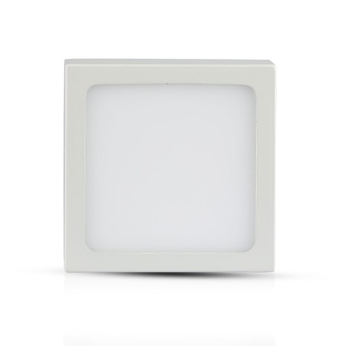 12W LED overfladepanel - 6400K, kvadratisk
