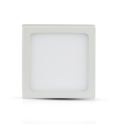 12W LED overfladepanel - 6400K, kvadratisk
