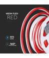 8W/m Neon Flex 24V - Rød, 10m/rulle