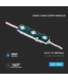 Blå LED modul, 0,72W, 12V - IP67 vandtæt, 5050 SMD chip, 66lm