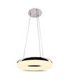 40W LED pendel, Ø40cm - 2800lm, 3000K, krom finish, inkl. lyskilde