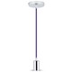 E27 Krommetal Kop Pendel Lampe - Lilla