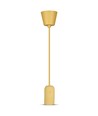 Beige beton pendel lampe - E27 fatning, Ø5cm, max 60W, uden lyskilde
