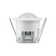 PIR loftssensor til indbygning - 360°, max 300W LED, hvid, IP20, justerbar tid og lysstyrke