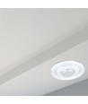 PIR loftssensor med bevægeligt hoved, justerbar - 360 grader, max 400W LED,hvid