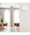 Mikrobølge bevægelsessensor til væg-indbygning - max 300W LED, IP20, hvid, justerbar tid og lysstyrke