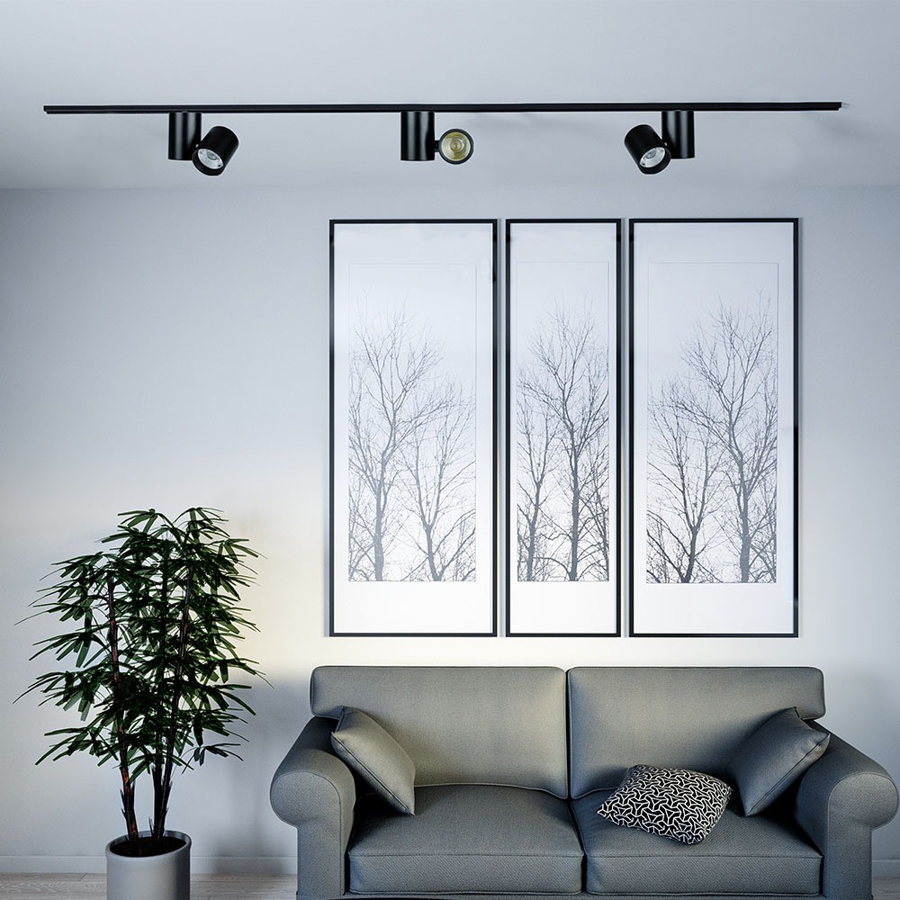 15W LED skinnespot, RA95 - 24 grader, Sort, 5 års garanti - Kulør : Kold