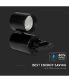15W Skinnespot 6400K - Sort Hus