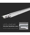 170cm 50W dæmpbar LED linear trunking - 160lm/W, dobbelt asymmetrisk, 4000K, nedhængt montering