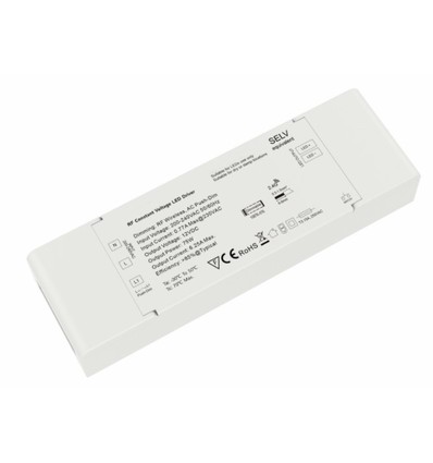 LEDlife rWave 75W dæmpbar strømforsyning - 12V DC, 6,25A, RF, push-dæmp