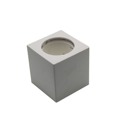 GU10 Lampe - Firkantet, hvid