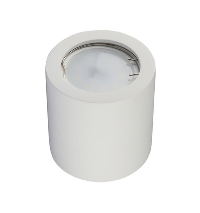 GU10 lampe - runde, hvid