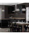 Moderne Glas-Glans-sort glas pendellampe Ø280-E27
