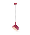 E14 Pendant Fatning - Plast, Skyde Aluminium, Lampeskærm, Pink