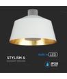 7W LED Pendel Lys - Akryl, Hvid Lampeskærm 4000K