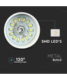 7W LED Pendel Lampe - Akryl, Guld Lampeskærm, 3000K