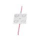 1,44W LED modul, 12V - IP68 vandtæt, 135lm, 160 grader, 37x37mm, rød lysfarve