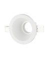 GU10 Gips Lampe/ring - Indspartling, Rundt, Hvid