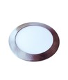 24W LED Slim Panel - Lys-Satin Nikkel, 4000K, Rundt