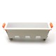 10W LED lineært indbygningspanel - 750lm, 138x32mm, hvid kant, varm hvid, IP20