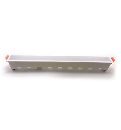 30W LED indbygningspanel - 2400lm, 43x4,5cm, hvid kant, IP20 indendørs
