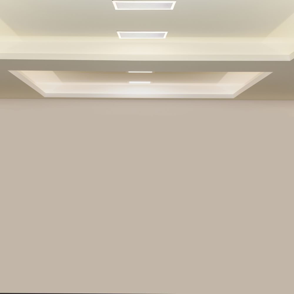 30W LED indbygningspanel - 2400lm, 43x4,5cm, hvid kant, IP20 indendørs - Kulør : Kold