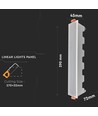 20W LED lineært lys - hvid, 6400K