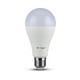 2 stk. E27 15W LED pære - A65, 6400K, 1350lm, erstatter 90W