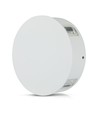 4W Rund LED væglampe, hvid - IP65, 360°, 3000K, aluminium, udendørs/indendørs, inkl. lyskilde