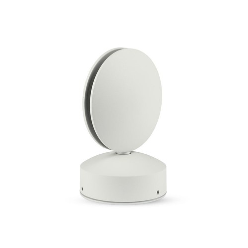 VT-8029 Væglampe 7W - 3000K, IP65, hvid, Hus