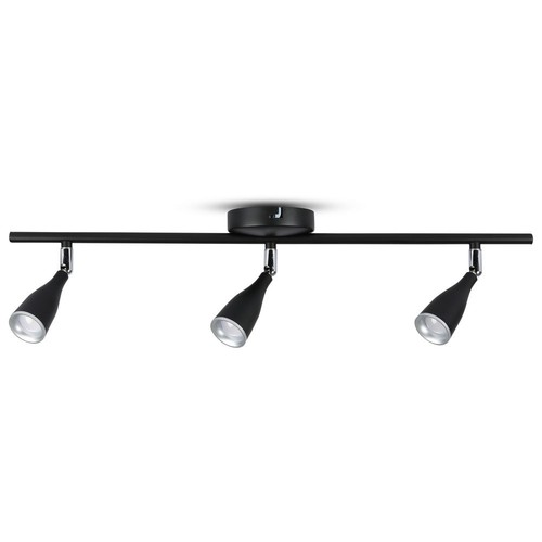 13.5W LED Væglampe - 3 Hoveder, 3000K, Sort