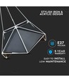 Prism Pendel Lampe - Sort Lampeskærm med Hvid Ledning, Ø400*540mm
