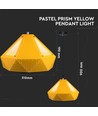 Pastel Prism Pendel Lampe (E27) - Ø310*180mm, gul