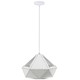 Pastel Prism Pendel Lampe E27 - Hvid, Ø310*180mm