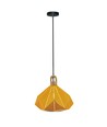 Pastel Træ Prisme Gul Pendellampe (E27) - Ø320*270mm