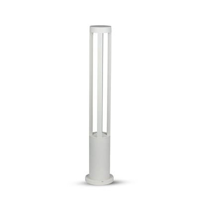 10W pullertlys - LED, 6400K, hvidt hus, 80cm højde