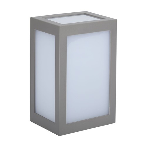 12W Væglampe - LED, 6400K, Grå hus