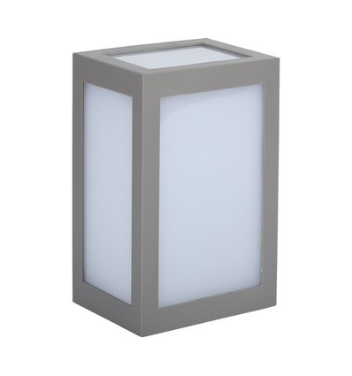 12W Væglampe - LED, 6400K, Grå hus