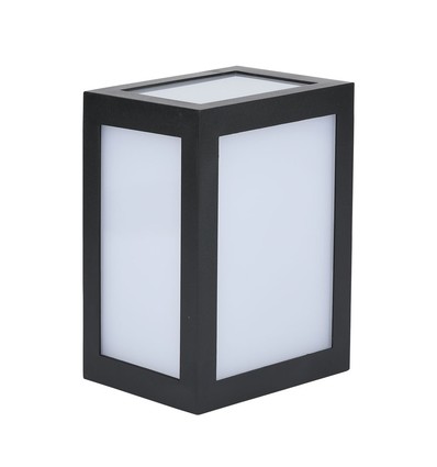 12W Væg Lampe - LED, 3000K, Sort hus