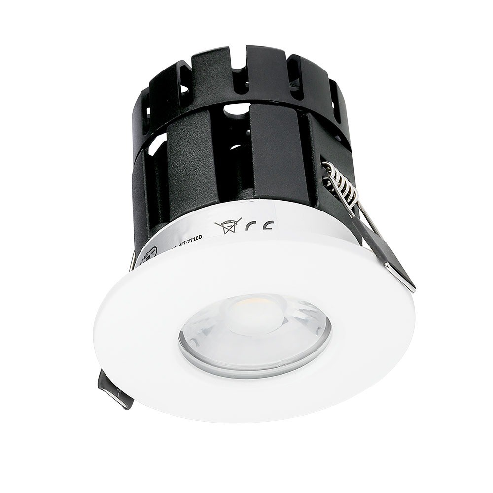 Smart brandsikker downlight 10W CCT (3i1) IP65, dæmpbar via app - Kulør : 3-i-1