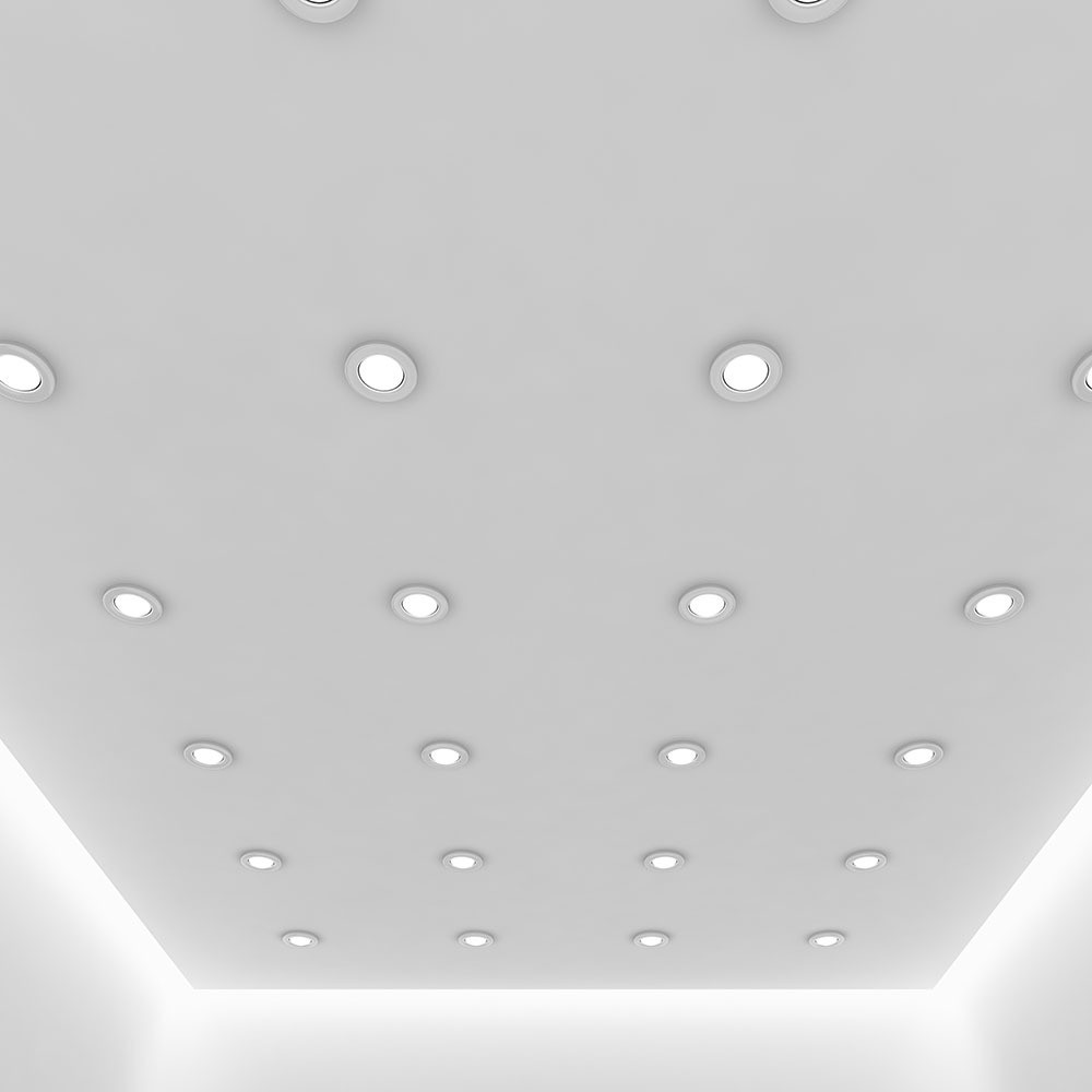 10W Bluetooth fire-rated LED indbygningsspot - CCT, dæmpbar, IP65, hvid, Smart Home, 5 års garanti - Kulør : 3-i-1