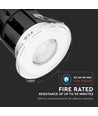10W Bluetooth fire-rated LED indbygningsspot - CCT, dæmpbar, IP65, hvid, Smart Home, 5 års garanti