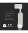 15W LED skinnespot - Samsung chip 5000K 5 års garanti, hvidt hus