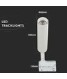 20W LED Skinnespot - Samsung Chip, 5000K, 5 Års Garanti, Hvid Hus