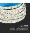 10m 15-18W/m Samsung LED strip, 240 LED/m - 24V, IP20, 4000K, 1600lm/m