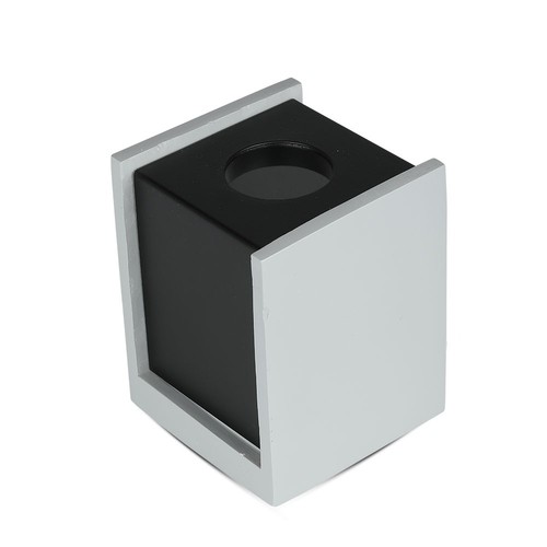 GU10 - Grå beton, metalgips overflade med gunmetal sort bund (firkantet)